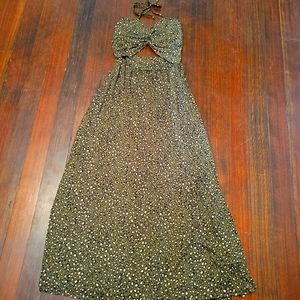***NWOT*** eldridge cheetah print maxi dress